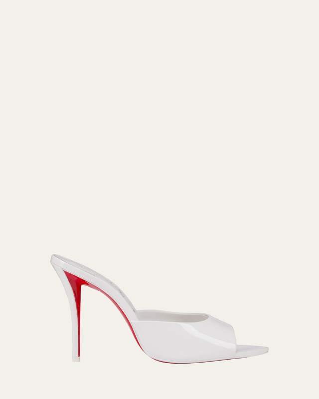 Miss Z Leather Red Sole Mule Sandals